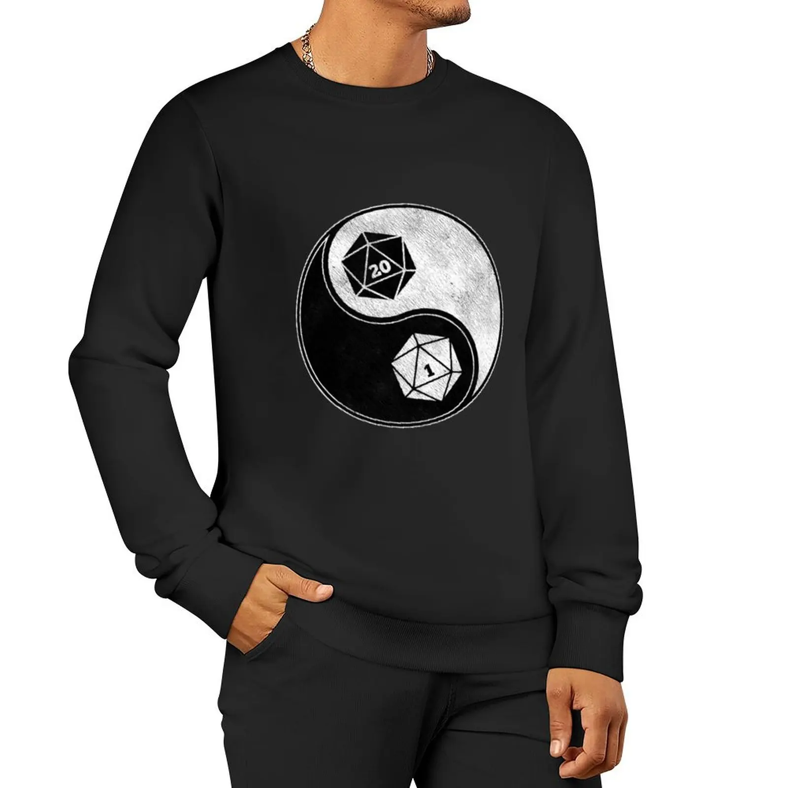20 и 1 Poly Dice D20 — пуловер с капюшоном для ролевых игр Dungeon мужская толстовка
