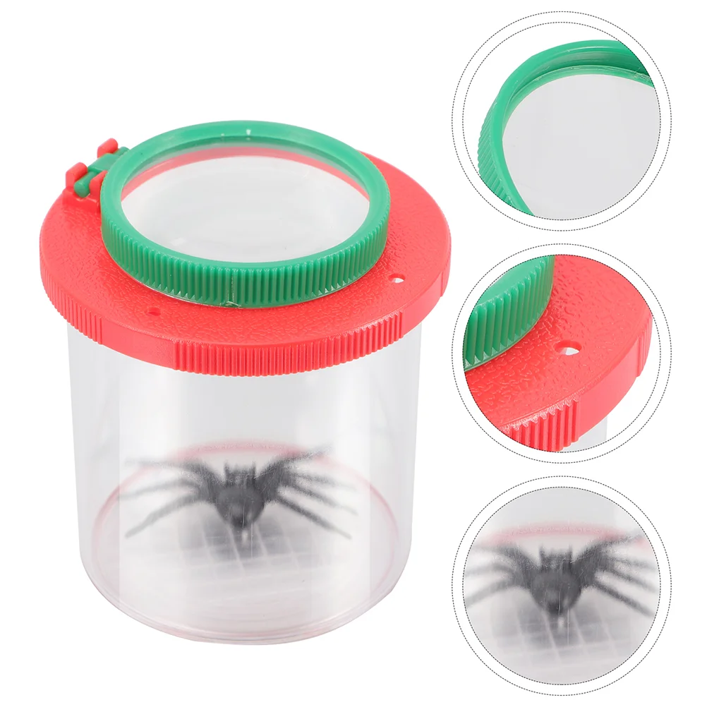 

3 Pcs Insect Observation Box Glass Container Teaching Apparatus Cages Plastic Bug Viewer Child Magnifying