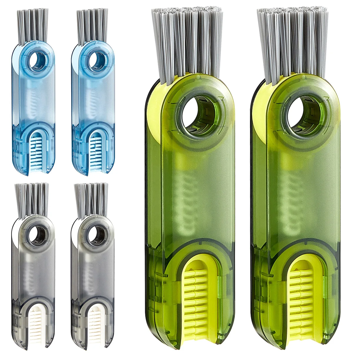 

6 шт., многофункциональные щётки для чистки крышек бутылок