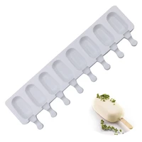8 cavity mold popsicle ice cream mold makers silicone thick material diy ice cube moulds dessert molds tray