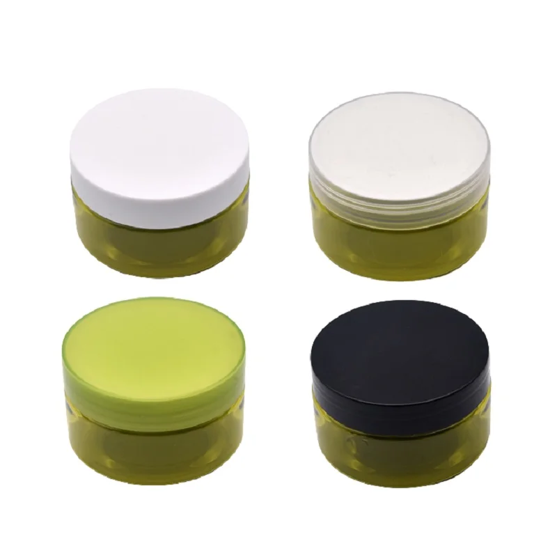 Eye Cream Jars Dia . 68mm Empty Cosmetic Packing Bottle Plastic Lid Portable Hair Wax Pot 36pcs