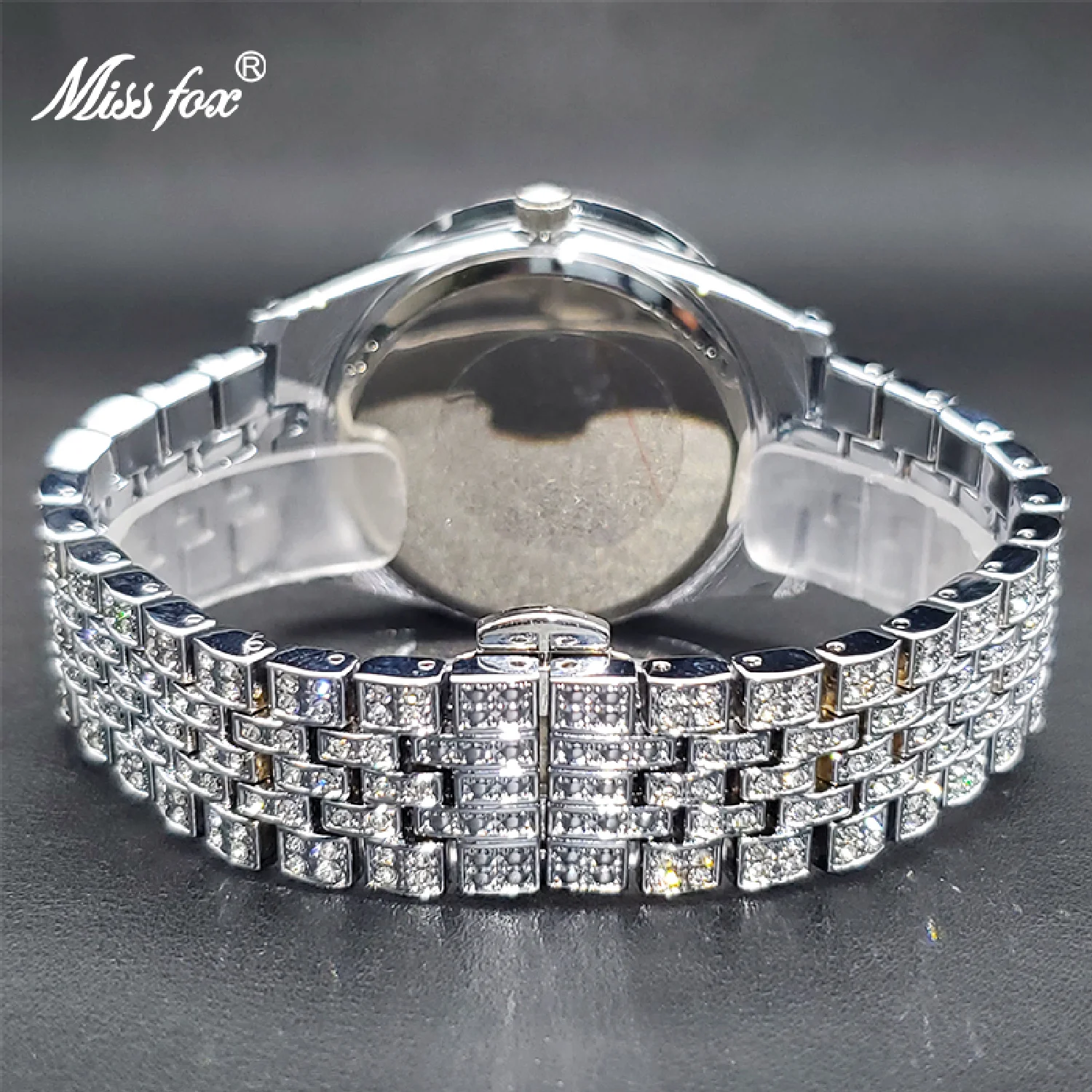 Montre Femme Luxe Hot Bling Moissanite Green Watches For Women Female Stainless Steel Elegant  Large Watch Dropshipping New In