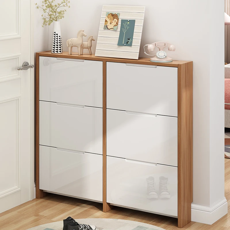 

Multi Layer Shoe Rack Dust Proof Vertical Home Wooden Shoe Cabinet Storage Organizer Rangement Chaussure Hallway Furniture