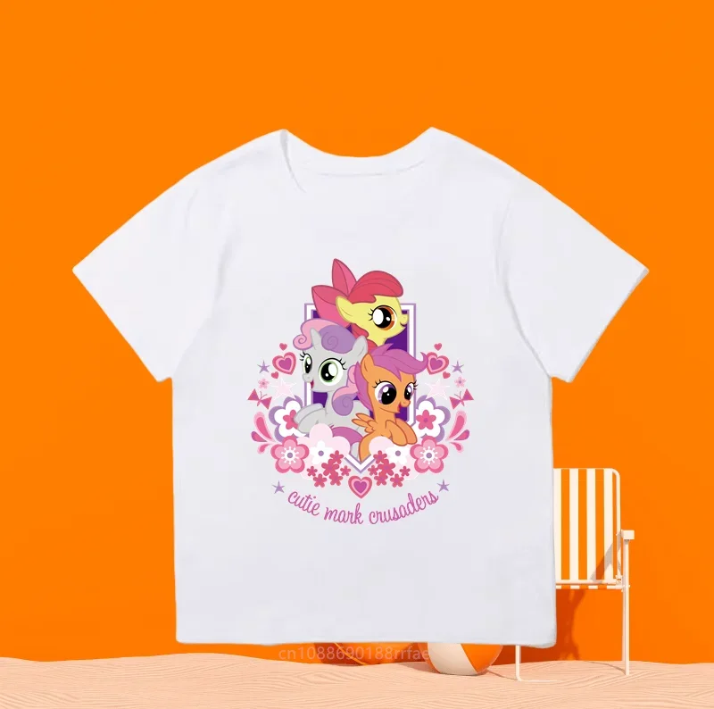 Детская Повседневная Футболка С Аниме-принтом Топ Короткими Рукавами И Круглым