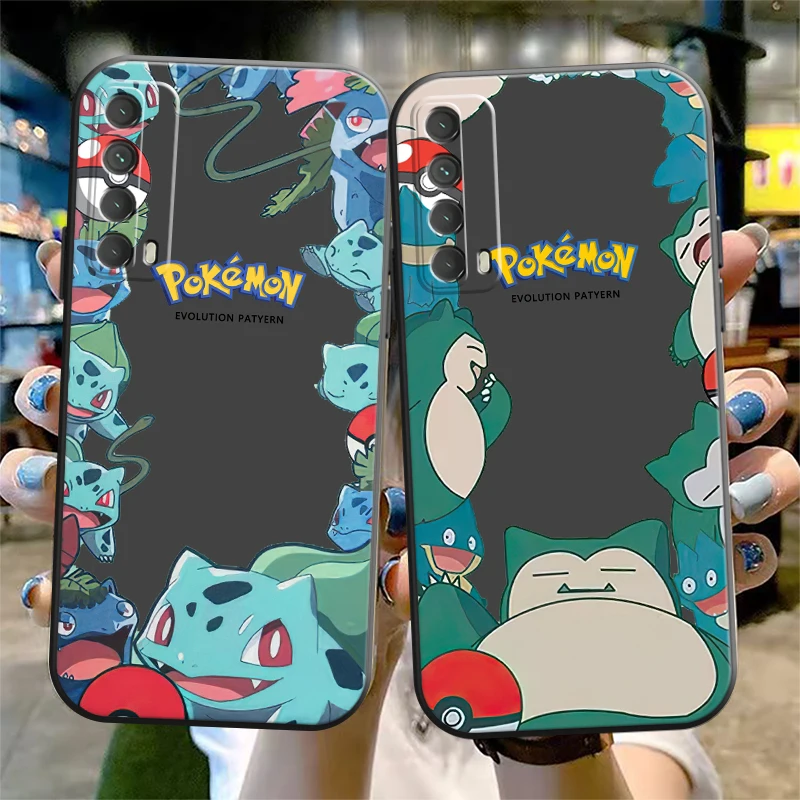 

Японский чехол для телефона Амин Покемон для Huawei Honor 10 V10 10i 10 Lite 20 V20 20i 20 Lite 30S 30 Lite Pro, силиконовый черный чехол