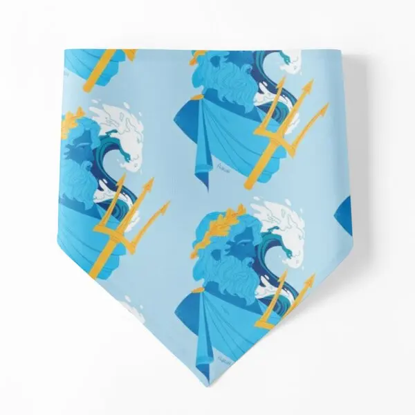 

Neptune Bust Dog Bandanas Accessories Costume Cat Holiday Party Pet Scarf Kerchief Collar Puppy Supplies Print Christmas Towel