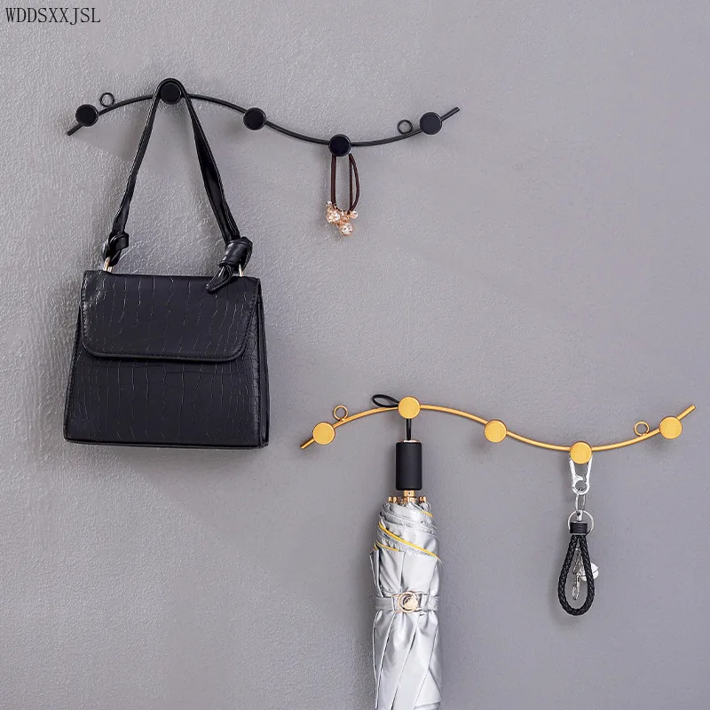 

WDDSXXJSL, черная модель, металлический креативный крючок для домашнего декора, настенный крючок для отелей, ванных комнат, дверной крючок для заднего полотенца