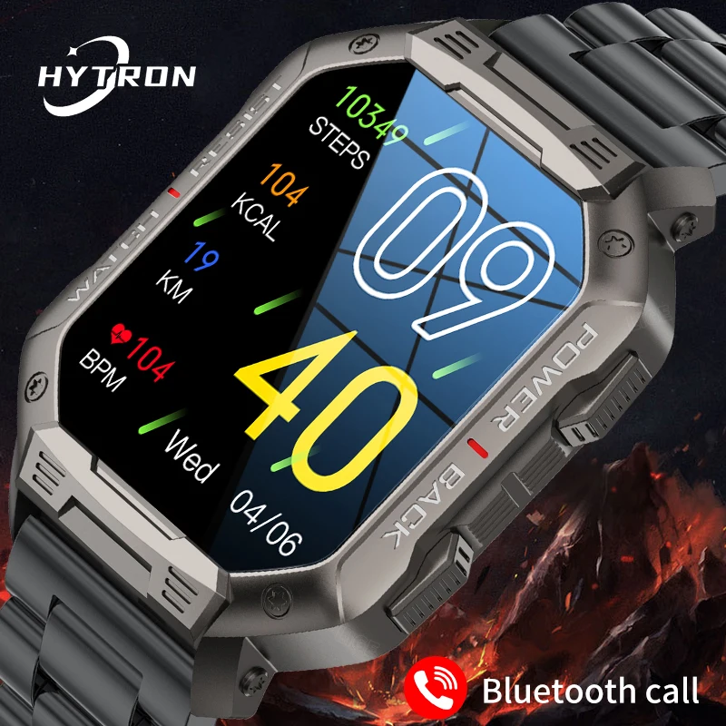 

Смарт-часы HYTRON мужские водонепроницаемые с поддержкой Bluetooth
