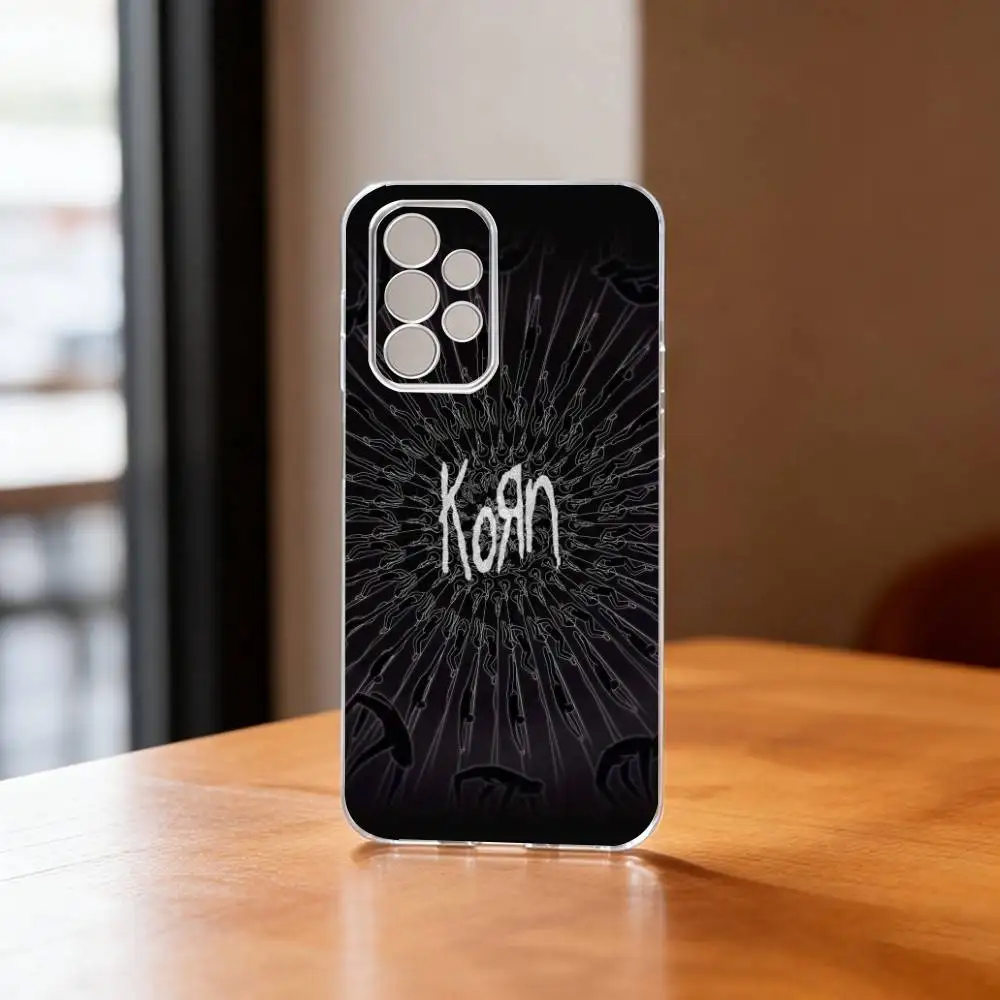 Фото Чехол для телефона с изображением известной метал-группы K-Korn для Samsung S25, S24, S21, S22, S23, S30, Ultra, S20, Plus, Fe, силиконовый, прозрачный №3