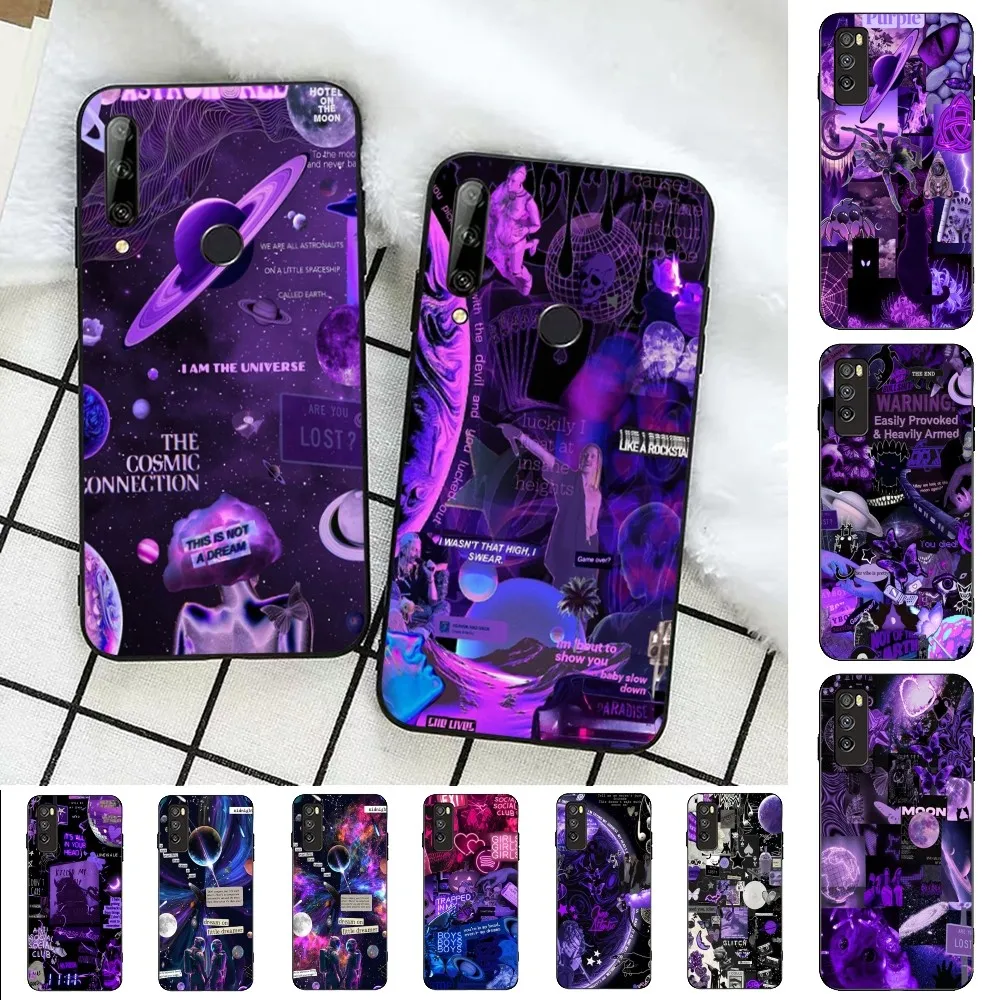 Space Moon Galaxy Universe Phone Case For Huawei Honor 10 Lite 9 20 7A 9X 30 50 60 70 Pro Plus Soft Silicone Cover
