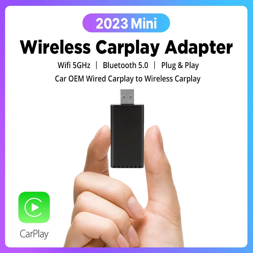 

USB Wireless CarPlay Adapter for iPhone Car OEM Wired to Wireless Dongle For Audi Mercedes Volkswagen Toyota Honda Plug and Play