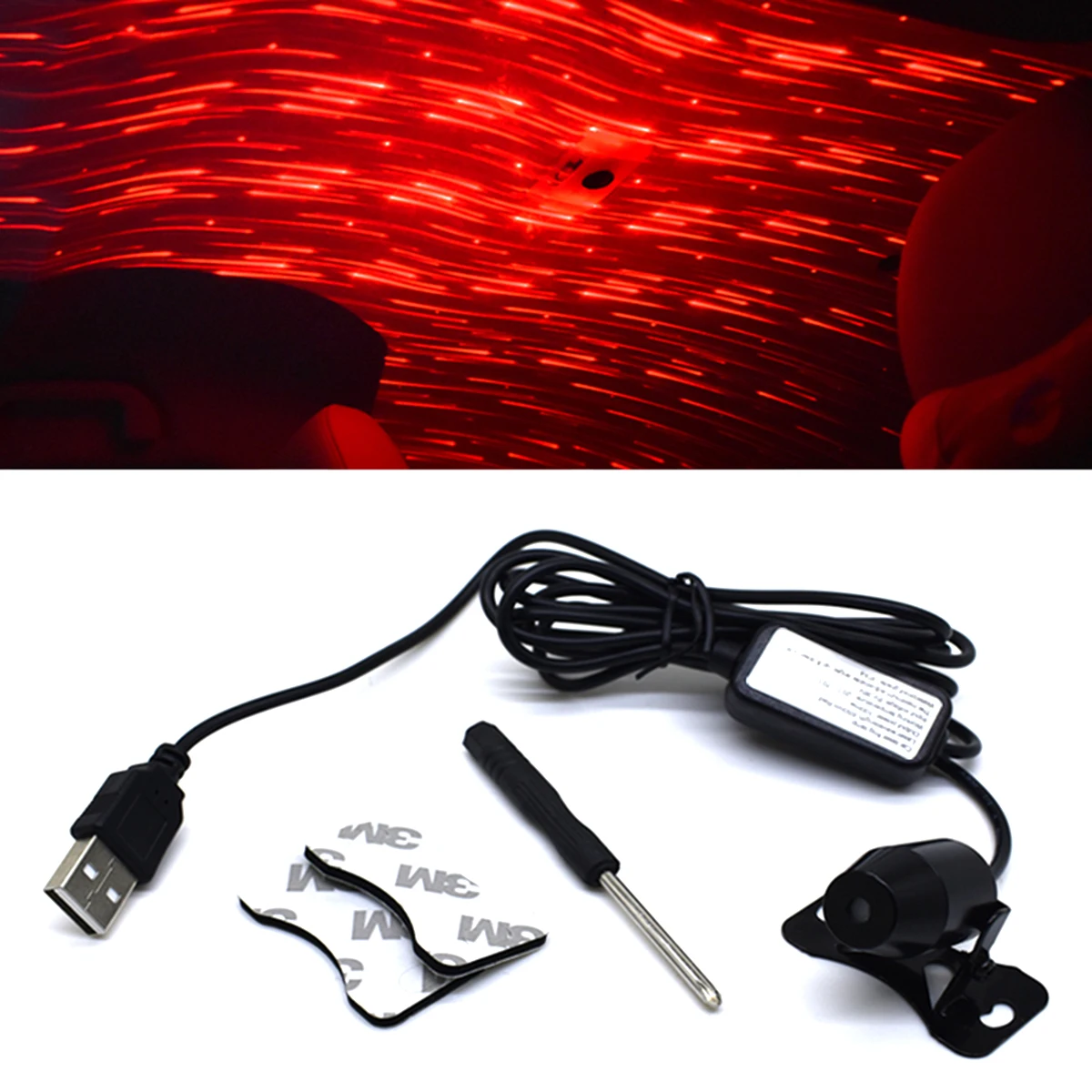 

USB-зарядсветильник для автомобильного интерьера, 5 В, 5 В