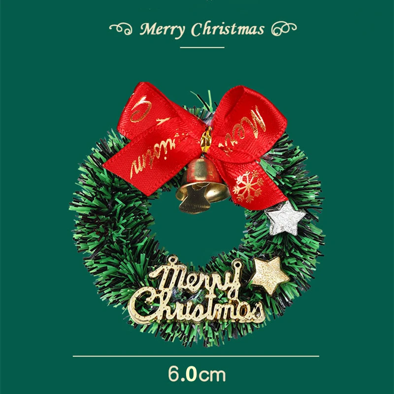 

Мини-рождественские венки из пластика