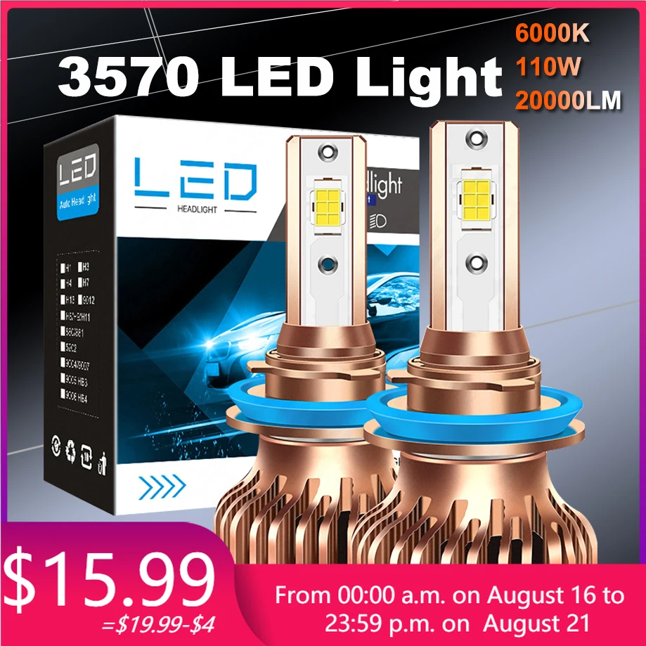 

Автомобильные светодиодсветильник лампы H1, H7, Canbus 9005, HIR2, HB2, HB4, HB3, H11, 9006 К, H3, H4