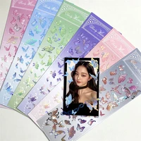 kawaii butterfly laser sticker diy scrapbooking happy planning photo album deco stickers cute korean stationery christmas gift