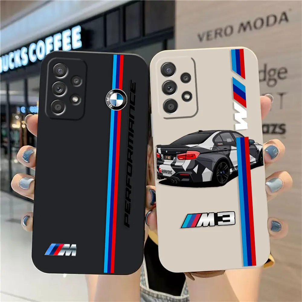 

Case For Samsung Galaxy A91 A14 A73 A72 A71 A53 A52 A51 A42 A33 A32 A22 A21S A715F A52S A22S 4G 5G Case Luxury M3-BMW Sports Car