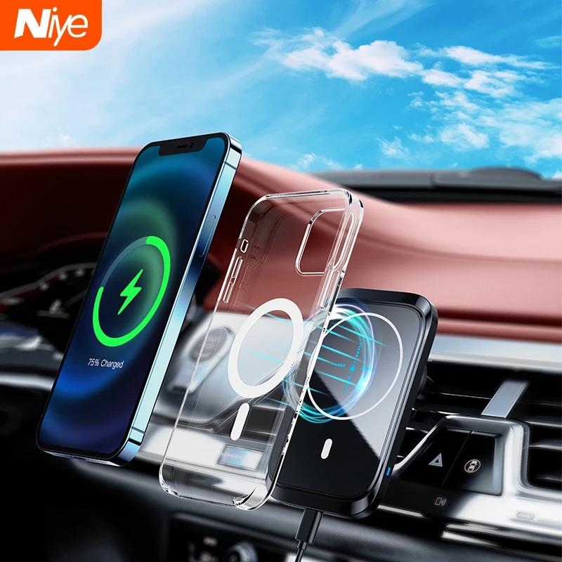 

15W Magnetic Car Chargers Wireless Magnetic Chargers Phone Car Holder Air Vent for iphone 13 12 pro mini Fast Charging Stand