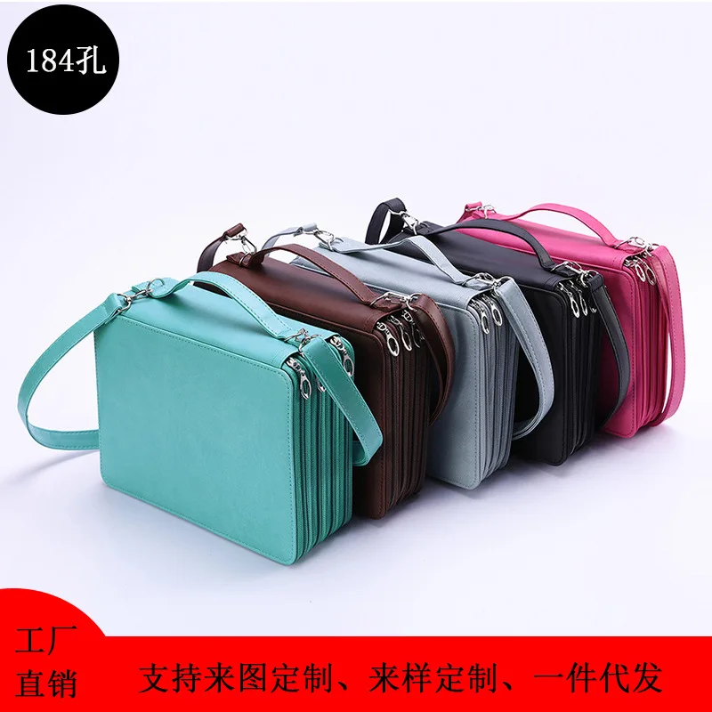 

184-hole Pencil Case for Art Painting, Students Use Sketch Pencil Storage Bag