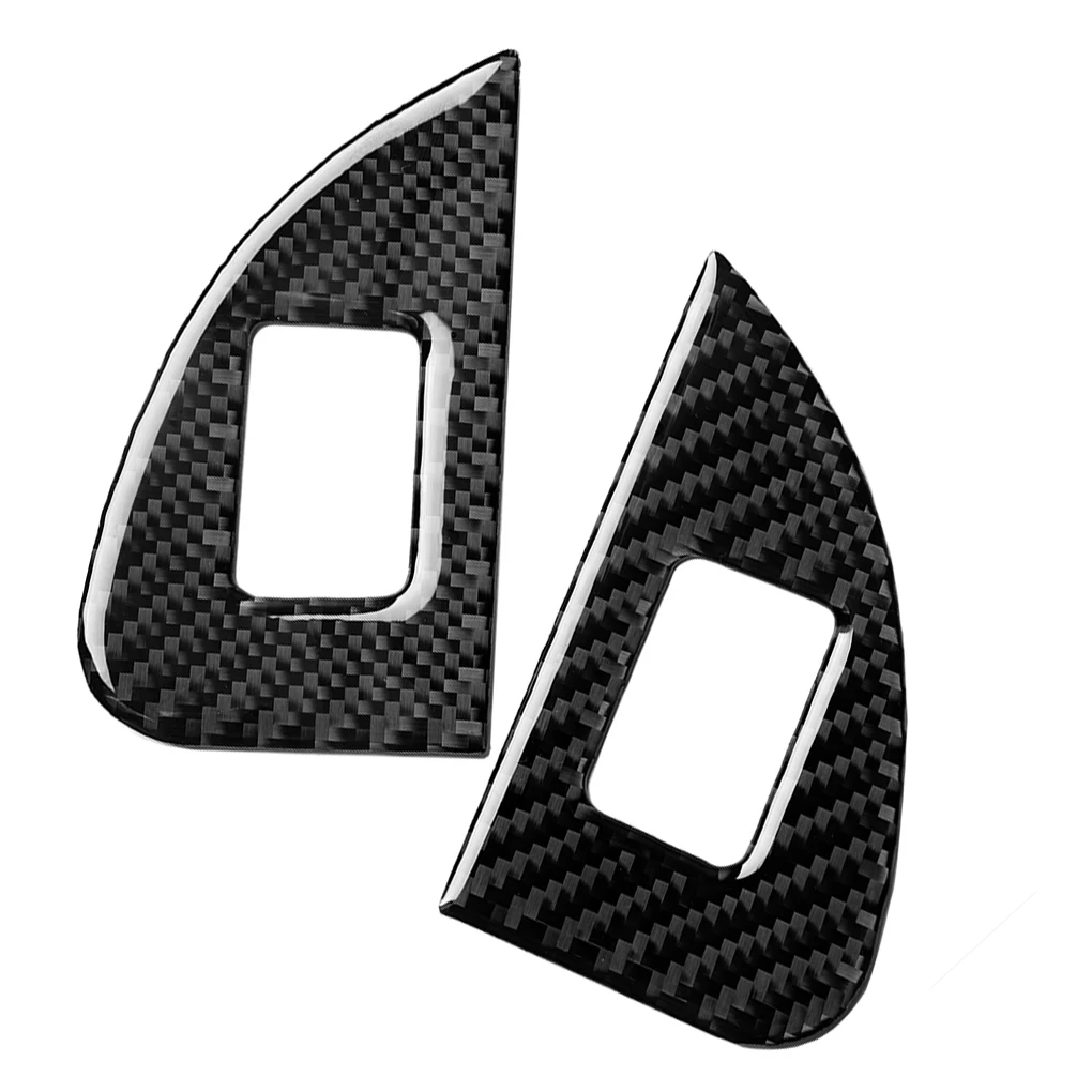 

4pcs/set Window Switch Panel Trim Cover Carbon Fiber Decor Replacement For Alfa Romeo Giulia 2017-2019