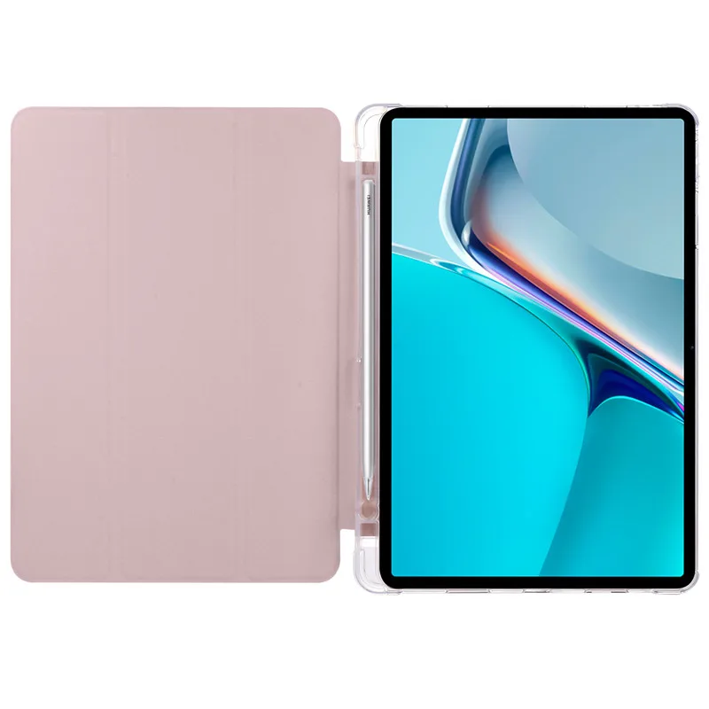 Для Huawei MatePad T10 s T10s Чехол из искусственной кожи Мягкая задняя панель ТПУ для