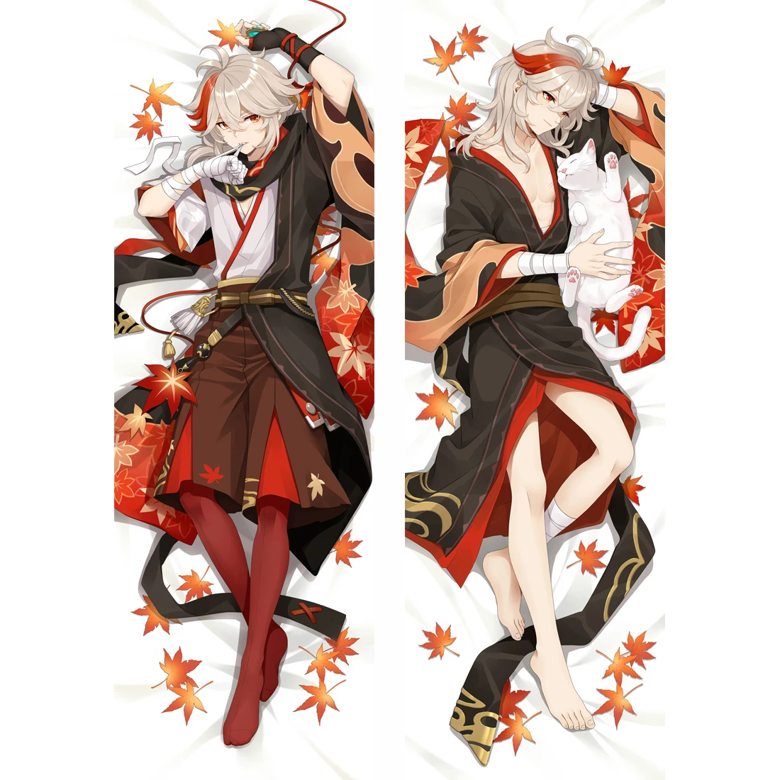 

Genshin Impact Kaedehara Kazuha Cosplay Hugging Body Pillowcase Dakimakura Kazuha Costume Otaku Throw Pillow Cover Pillow Case