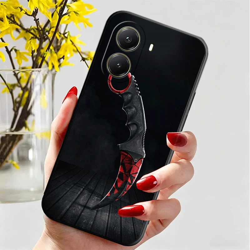 Фото Мягкий силиконовый чехол для телефона Xiaomi Poco M8 F8 X8 Pro Max Counter Strike CS GO Shell X7 F7 M7 X6 X5 Redmi 15C 15A X4 X3 M6 M5S №3