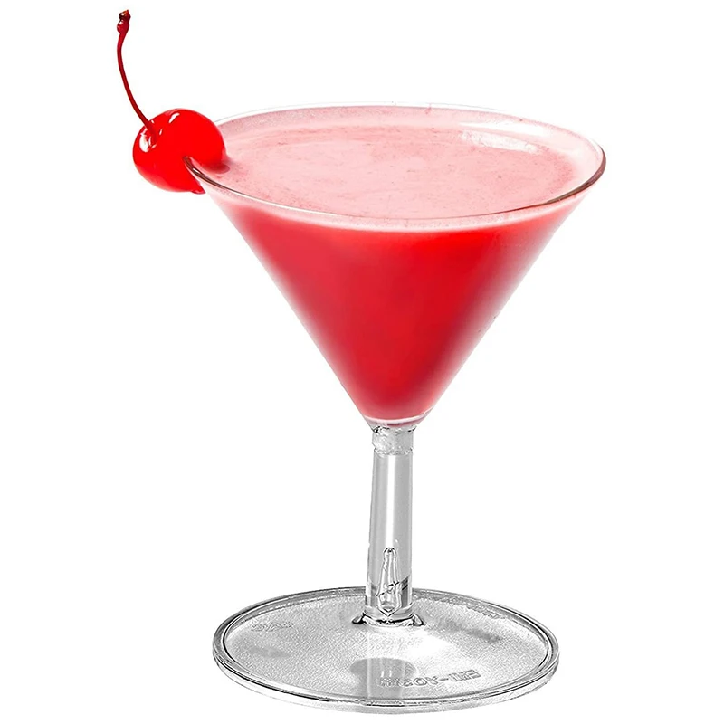 5 Упаковок Одноразовые Пластиковые Стаканы Для Коктейлей 60 Мл Посуда Шампанского