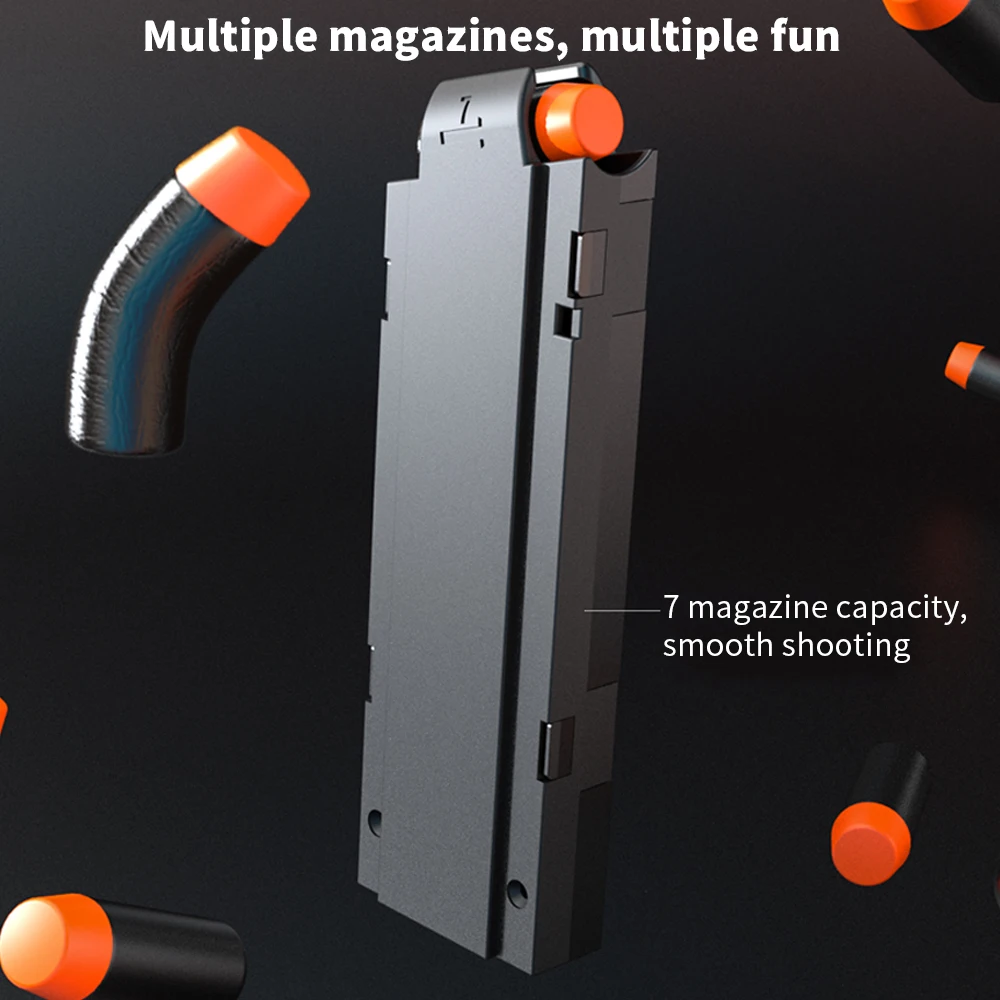 Мягкий пистолет-пуля из ЭВА модель оружия для обучения стрельбе детский