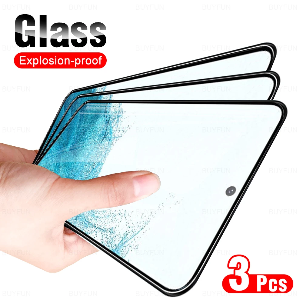 

Защитное стекло, закаленное стекло для Samsung Galaxy S22 Plus, 3 шт.