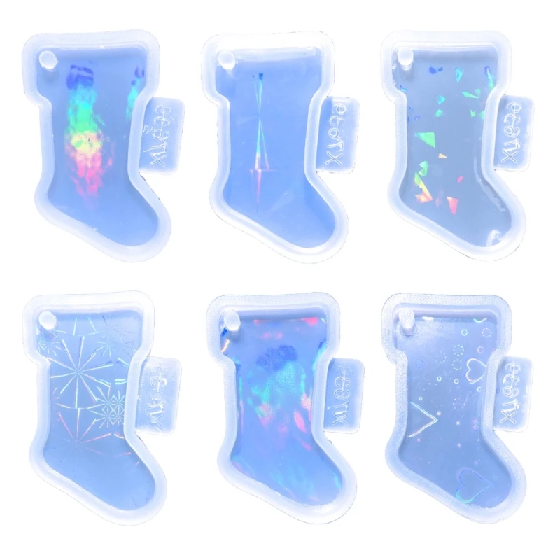 

Keychain Making Silicone Mold Christmas Stocking Ornament Resin Molds DIY Carft