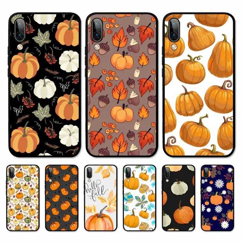 

Autumn Pumpkin happy fall Phone Case for Redmi 8 9 9A for Samsung J5 J6 Note9 for Huawei NOVA3E Mate20lite cover