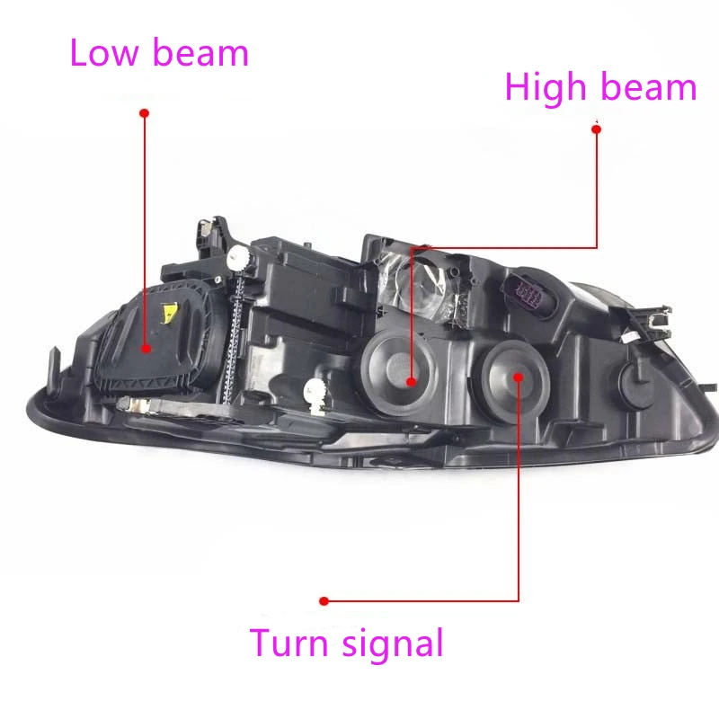 

For Audi A6 C7 2012 2013 2014 2015 Headlamp Rear Cover Waterproof Sealed Plastic Cover Low High Beam Headlights Cover