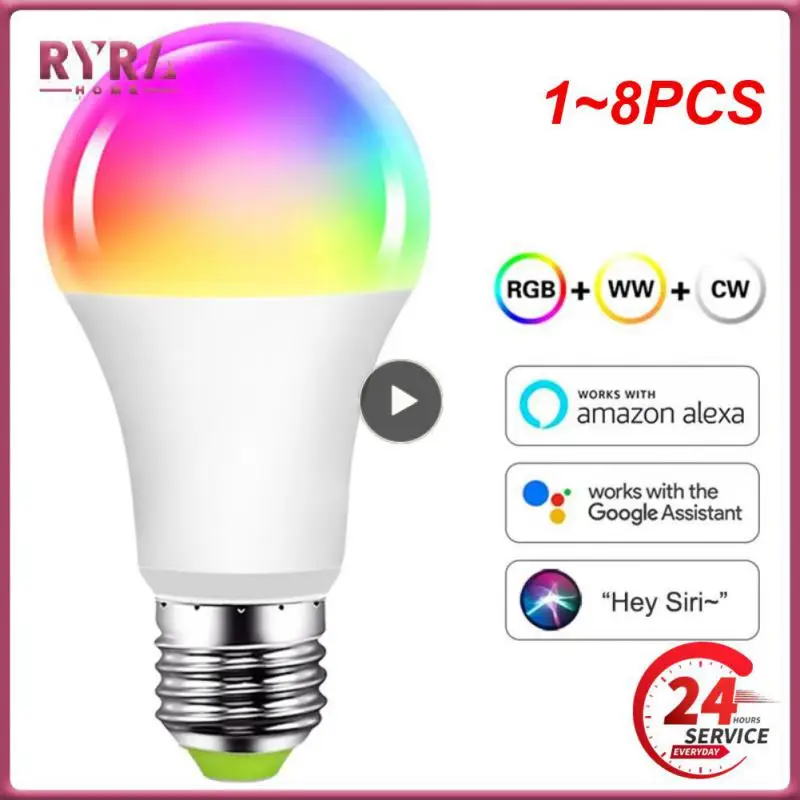 

Умная лампа E27 с поддержкой Wi-Fi, 1-8 шт.