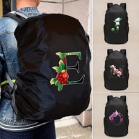 portable waterproof backpack rain cover flower color letter travel camping outdoor hiking climbing bike 20 70l protective covers
