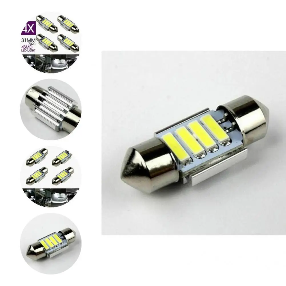 

Лампа для инструмента автомобиля, 4 светодиода, 31 мм, 4 шт.