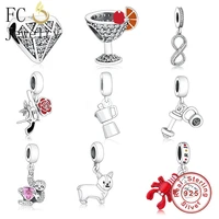 fc jewelry fit original pan charms bracelet 925 sterling silver travel coffee machine maker bead pendant for kid berloque new