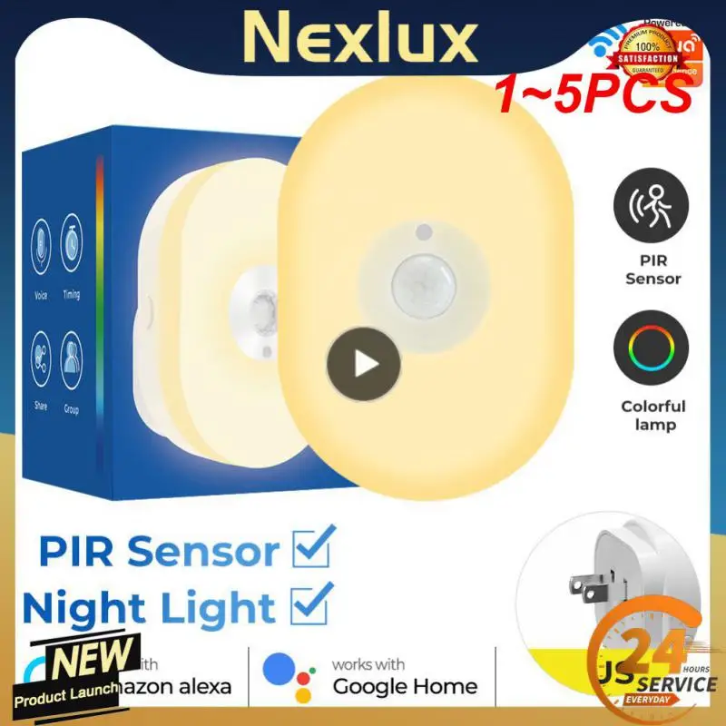 

Умная Светодиодная лампа с Wi-Fi и датчиком движения, 1-5 шт.