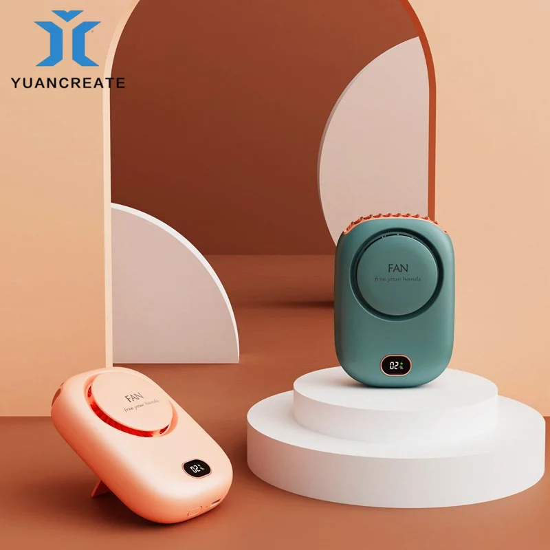 

Portable Neck Fan Mini Cooling Fans Lazy Hanging Bladeless USB Rechargeable Sports Cooling Fan for Outdoor Sports Travel Fans