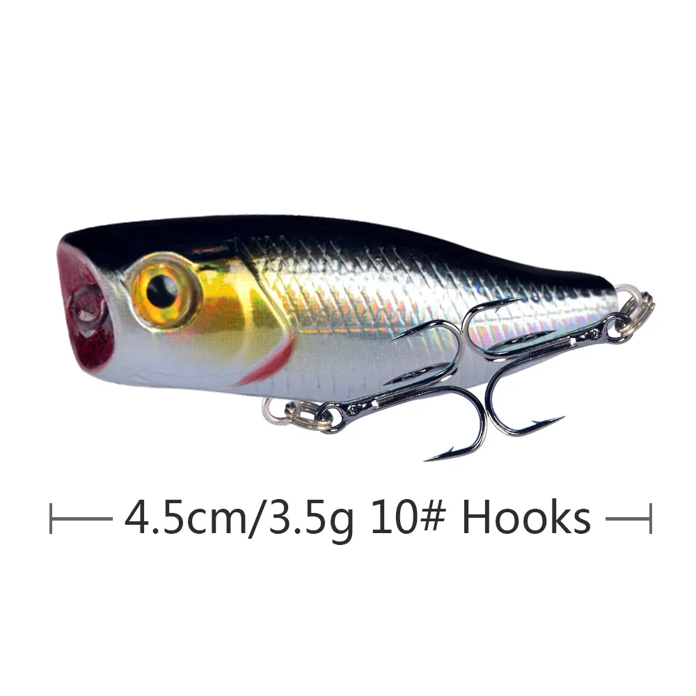 

Fishing Lure Flotaing Fishing Lures With 3D Eyes Simulation Fish Shape Lure With Anti-oxidation Hooks Fishing Tools 4.5cm 3.5g