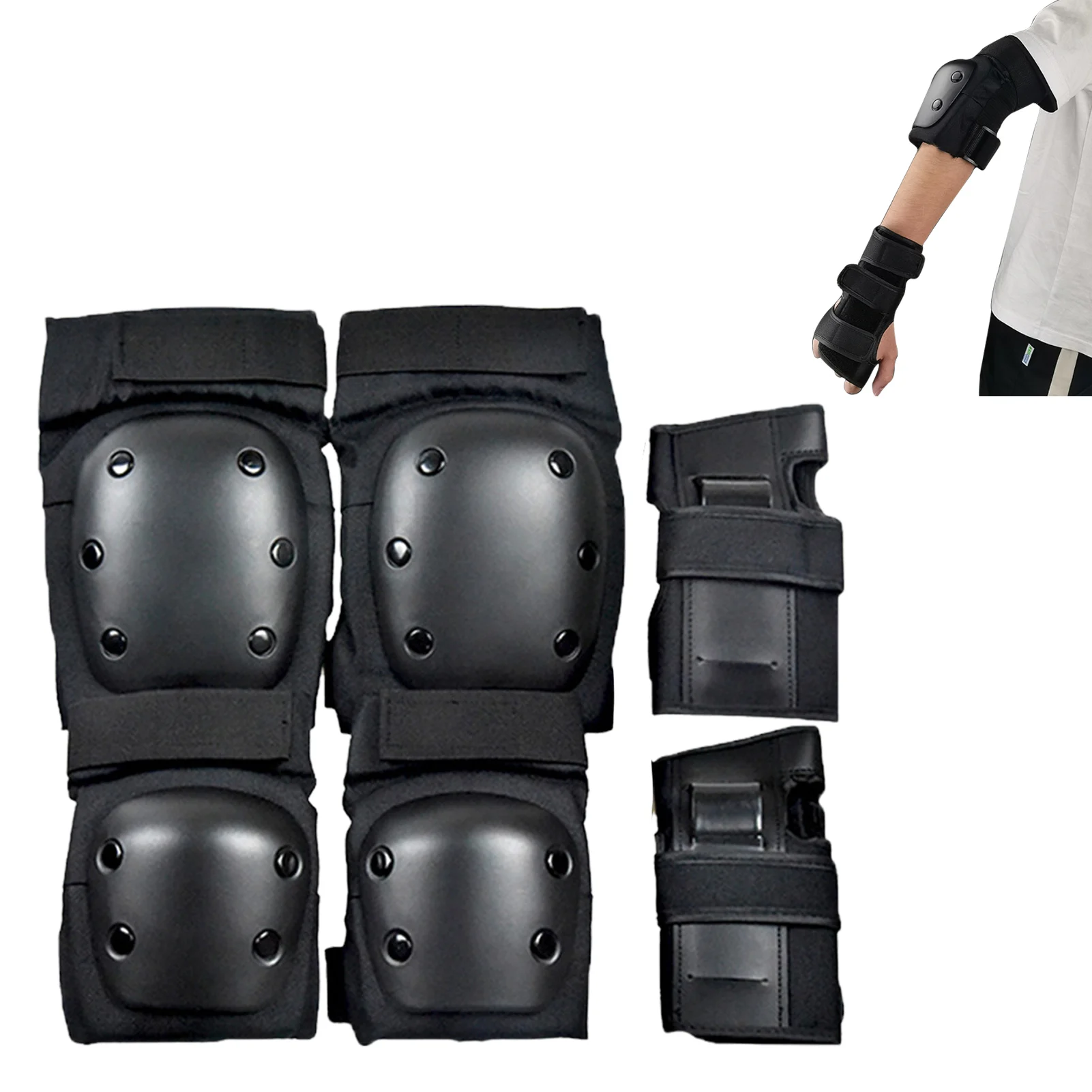 

Adult/Child Pad Set Elbow Pads Guards Protective Gear Set Kids Elbow Pads And Knee Pads For Girls Boys With Wrist Guards 6 In 1