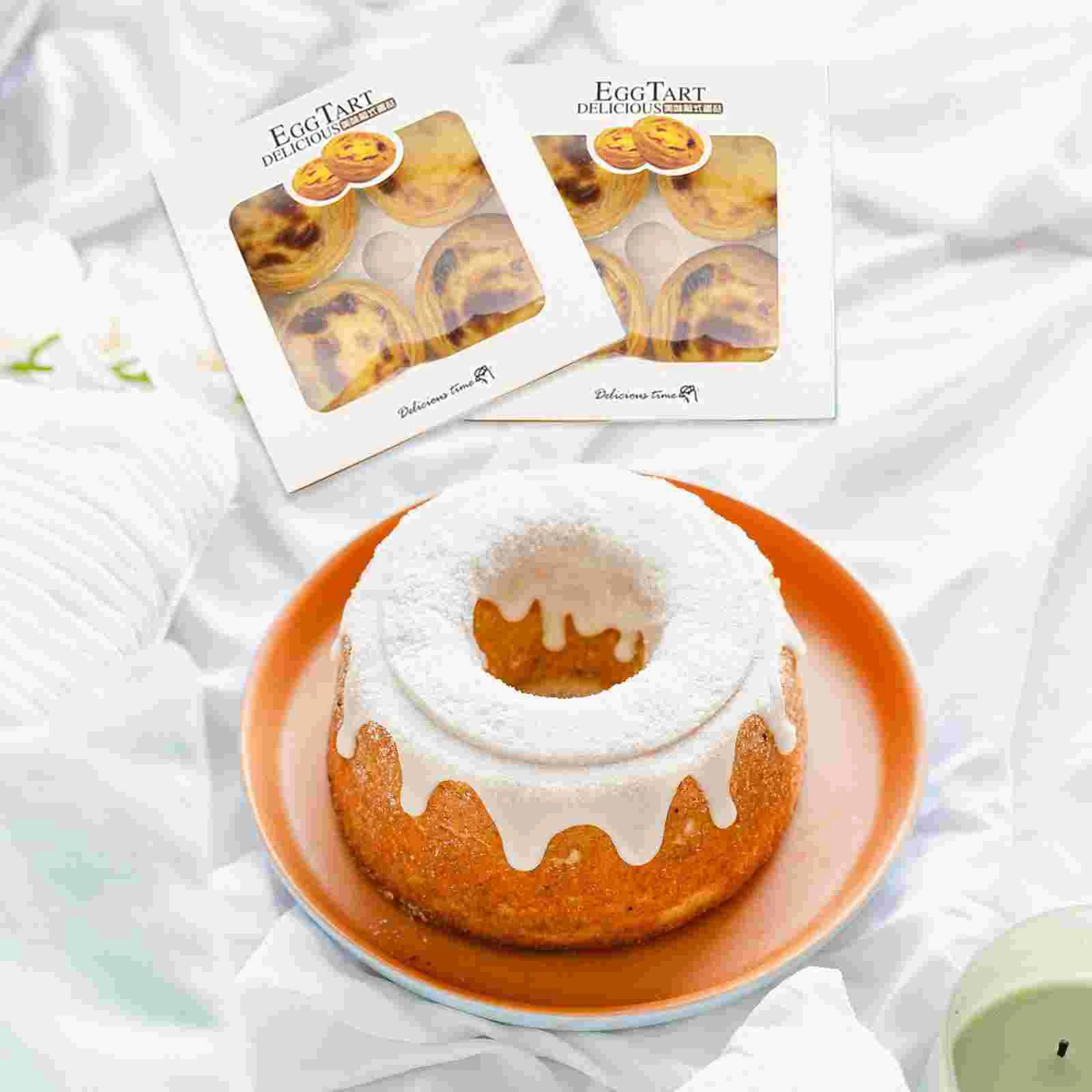 25 шт. оконная коробка для яиц коробки торта контейнер кексов упаковка