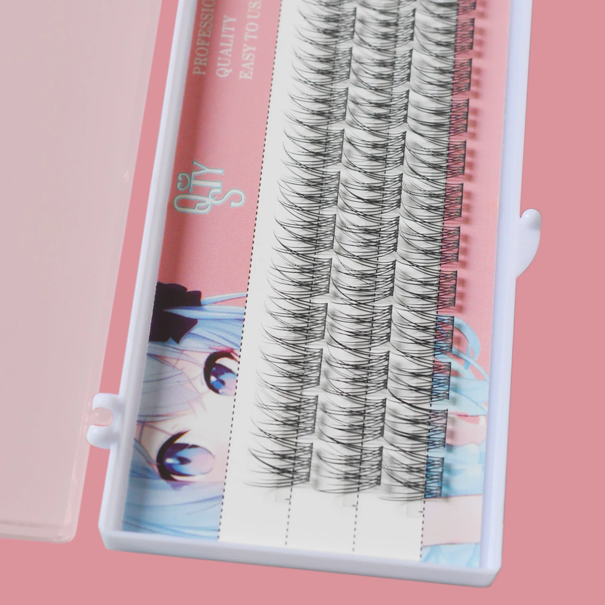 Рыбий хвост кластер ресниц натуральное наращивание 1 коробка/36 пучков 3D