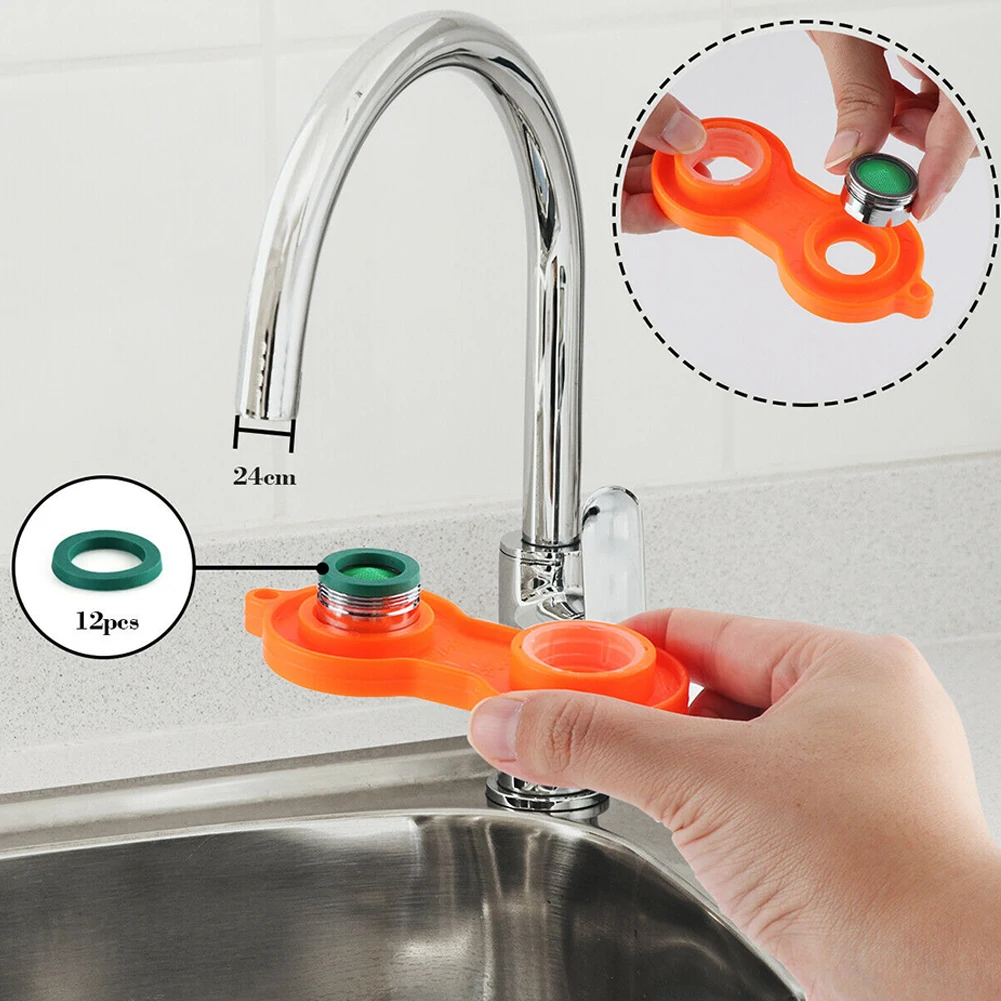 

12PCS Brass Water Saving Faucet Tap Aerator Replaceable Filter Mixed Nozzle Filter Spare Part For Kitchen Bath Tools