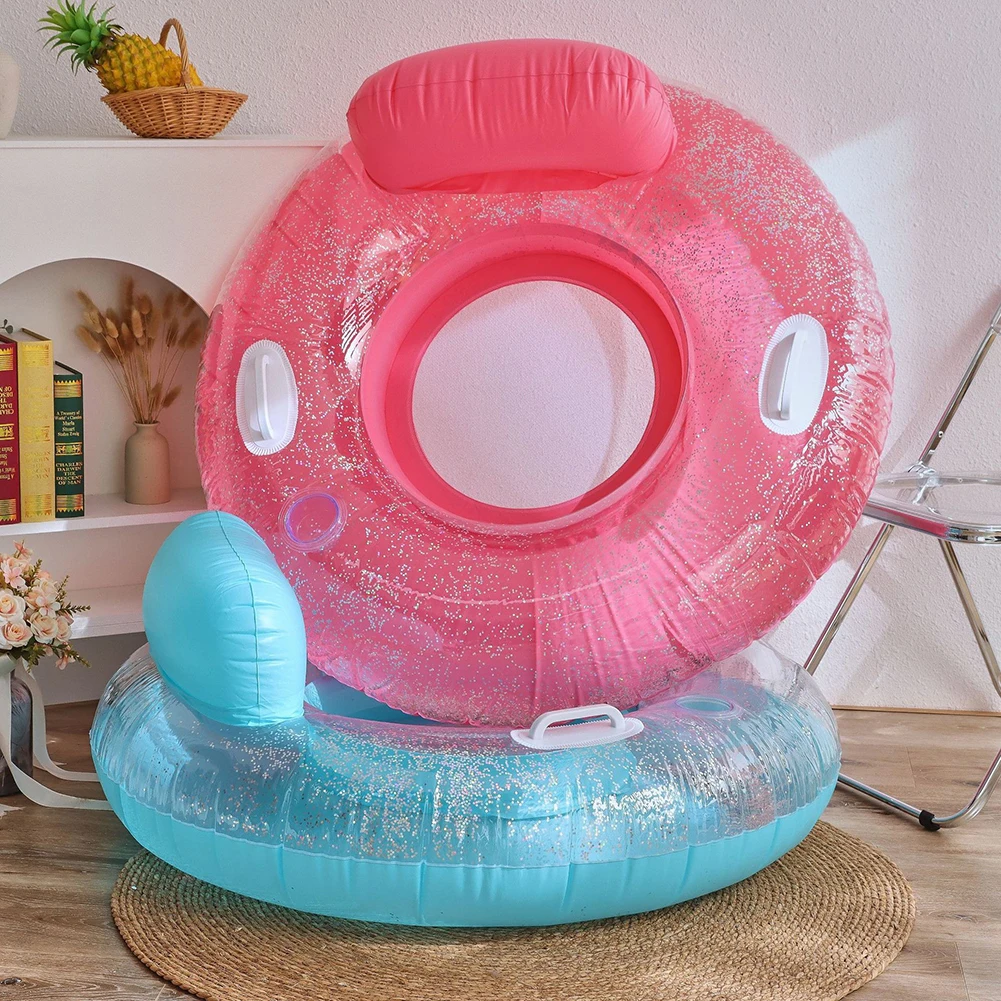 

Kid Sequins Design Floating Row Reusable Swimming Pool Float Lounge Water Recliner Foldable Swimming Accessories