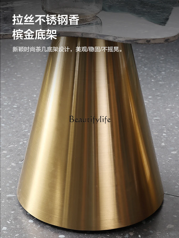 Роскошный яркий каменный тарелка чайный столик современный простой в стиле