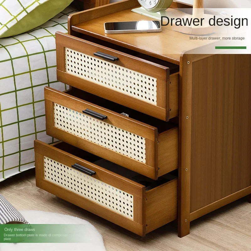 Современная тумбочка для спальни с выдвижным ящиком хранения вещей гостиной