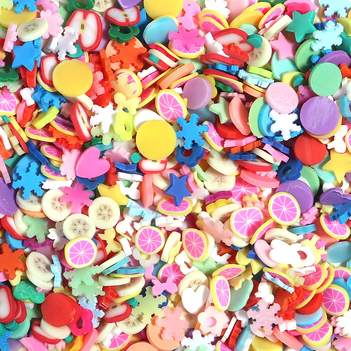 Цветные бусины из полимерной глины для изготовления ювелирных изделий 1000 шт