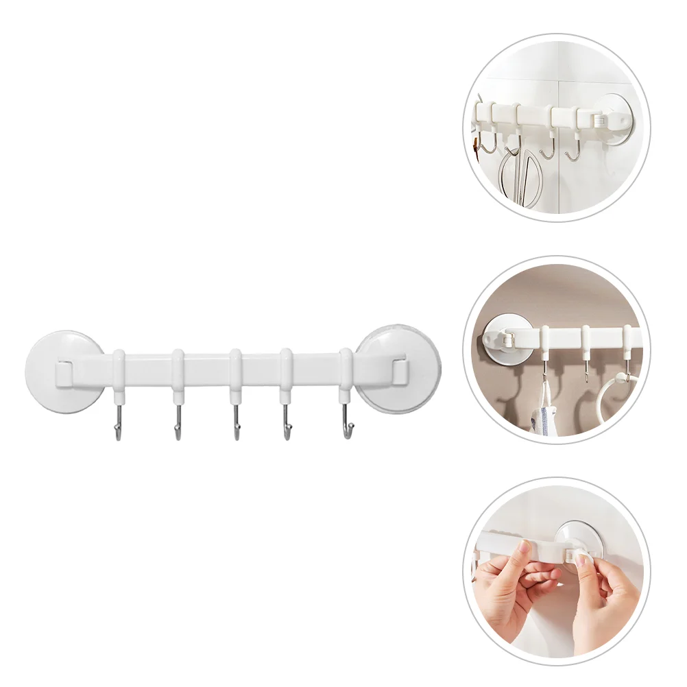 

Wall Hanger Coffee Cup Drying Hooks Kitchenware Holders Punch Free Spoon Spatula Hangers Cabinet Rack Plastic Clothes