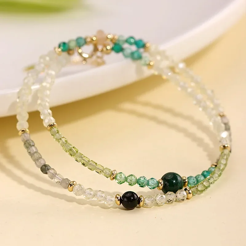 Новое поступление натуральный зеленый кристалл аметист маленькие ограненные