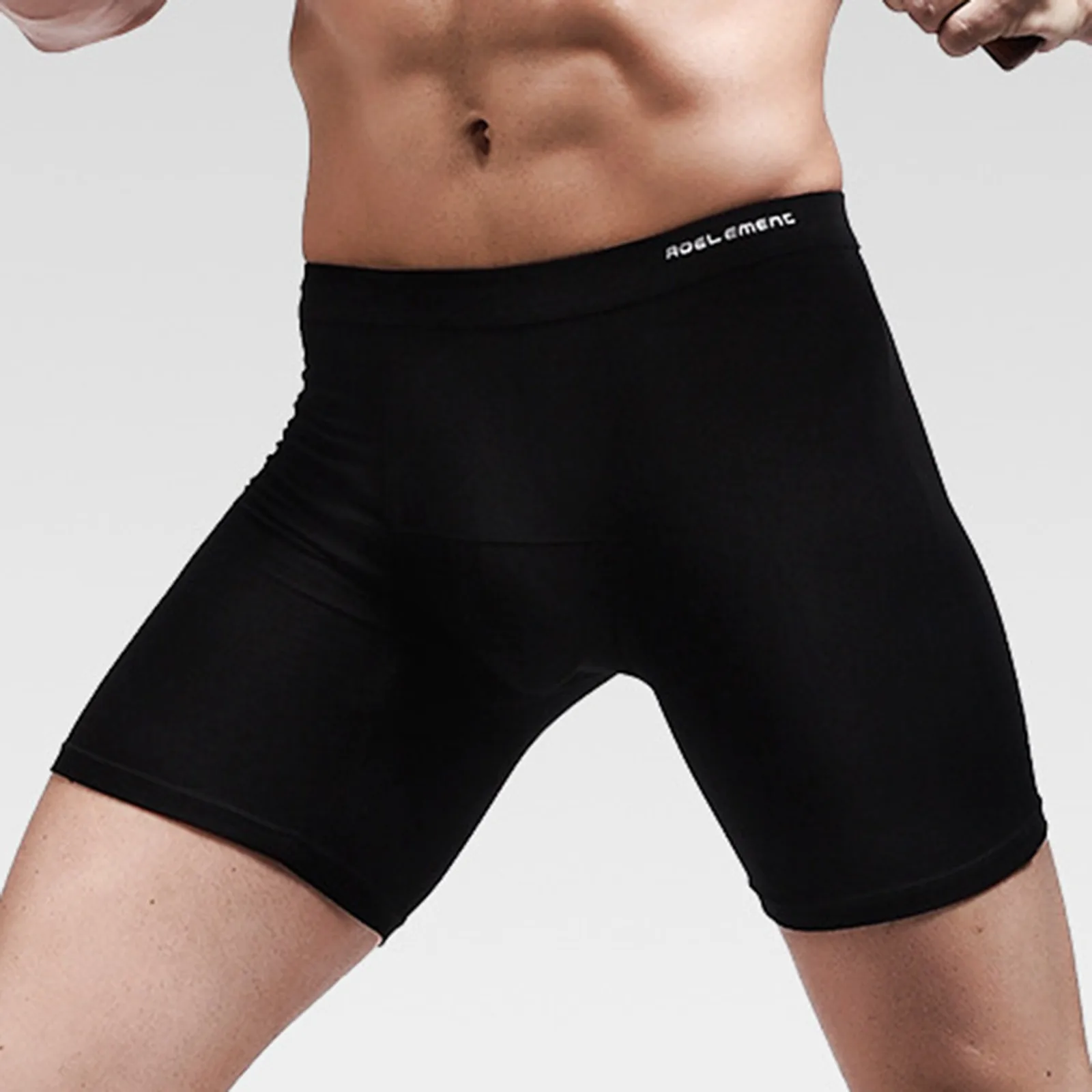 

Running Tight Pants Men'S Sexy Boxers Underpant Comfortable Breathable Pouch Gay Boxer Shorts Flat Body Shaper Leg Underwear